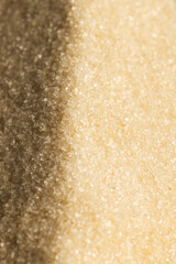 Close up of sand grains and copy space background