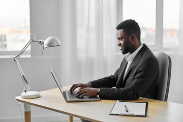 man education freelancer african office online laptop student american job computer communication