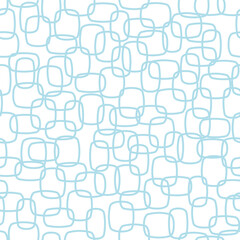 Blue and white abstract seamless fashion pattern