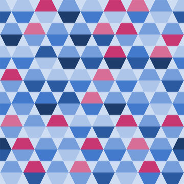 Hexagon triangle abstract seamless texture