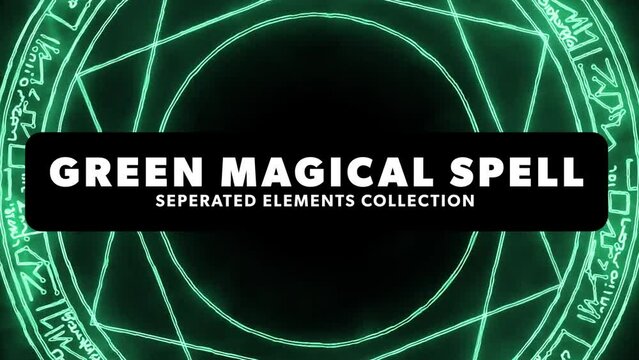 4K Green Magical Shield Separated Elements Collection, customize your own magical shield. Superhero inspired protection spell
