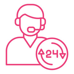 24 hours support Icon
