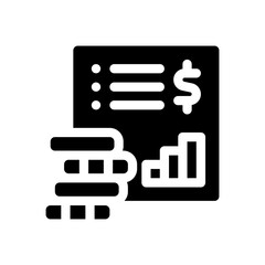 finance glyph icon