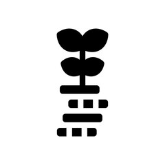 growth glyph icon