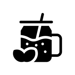 smoothie glyph icon