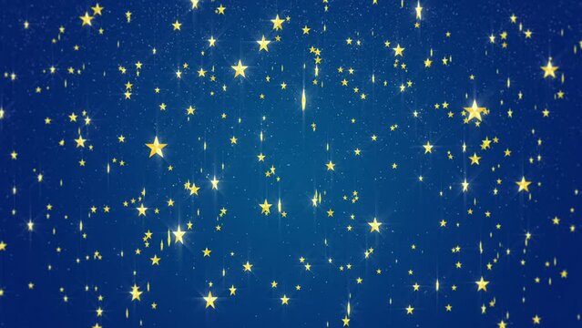 Twinkle Stars Background in a 3D animation