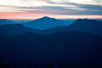 Fototapeta premium sunrise in the mountains