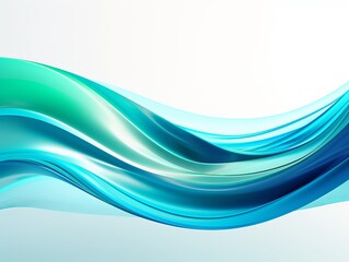 Blue wavy lines background, liquid wave abstract background. Generative ai