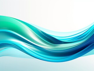 Obraz premium Blue wavy lines background, liquid wave abstract background. Generative ai