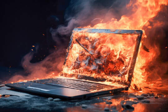 A Fire Outbreak In A Laptop Can Quickly Escalate, Leading To Devastating Consequences For Valuable Computer Equipment.