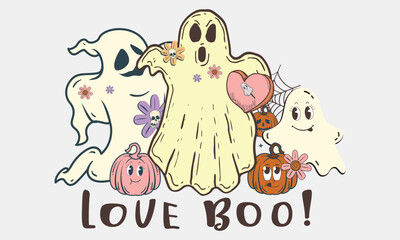 Obraz premium Retro Halloween Sublimation Bundle