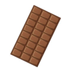 Realistic delicious milk chocolate isolated on transparent background