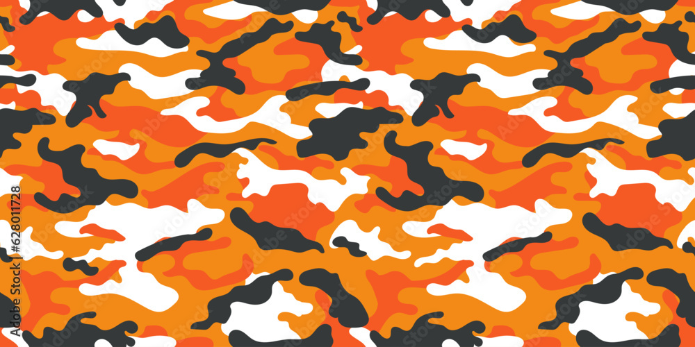 Poster Trendy camouflage military pattern. Vector camouflage pattern for trendy clothing design.