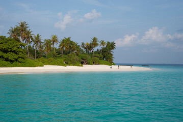 Beautiful beaches in the Maldives - 628013797