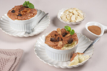 Klappertaart is a Cake made from Young Coconut and Milk, Topping with Cinnamon Powder. This Cake From Manado Indonesia Influenced by Dutch Pastries. 