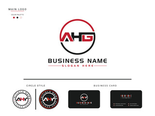 Minimal AHG Logo Vector, Initial Letters Ahg Business Logo Template