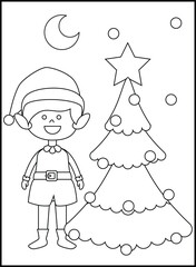 Christmas Coloring Pages for Kids and Toddlers