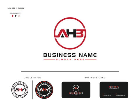 Minimal AHB Logo Vector, Initial Letters Ahb Business Logo Template