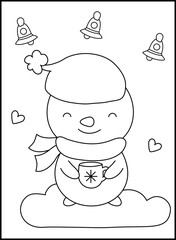 Christmas Coloring Pages for Kids and Toddlers