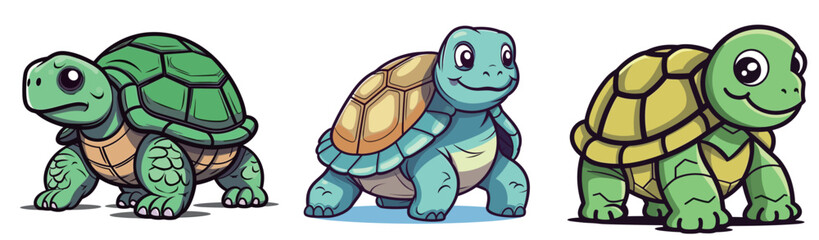 Cute Giant turtle Illustration Portfolio
