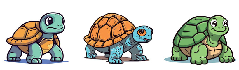 Cute Giant turtle Illustration Portfolio