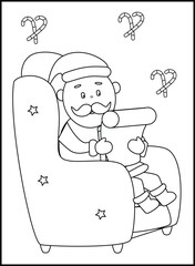 Christmas Coloring Pages for Kids and Toddlers