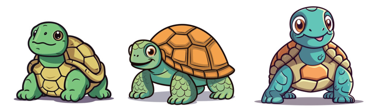 Cute Giant turtle Illustration Portfolio