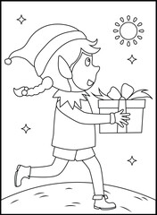 Christmas Coloring Pages for Kids and Toddlers