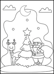 Christmas Coloring Pages for Kids and Toddlers