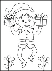 Christmas Coloring Pages for Kids and Toddlers