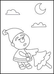 Christmas Coloring Pages for Kids and Toddlers