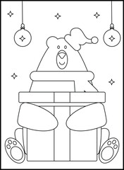 Christmas Coloring Pages for Kids and Toddlers