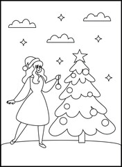 Christmas Coloring Pages for Kids and Toddlers