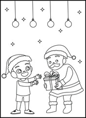 Christmas Coloring Pages for Kids and Toddlers