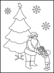 Christmas Coloring Pages for Kids and Toddlers