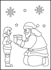 Christmas Coloring Pages for Kids and Toddlers