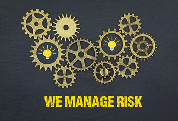 We manage risk