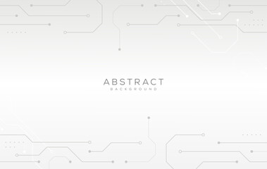 grey abstract background with circuit lines