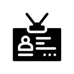 id card glyph icon