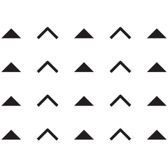 Geometric shape element arrow icon set