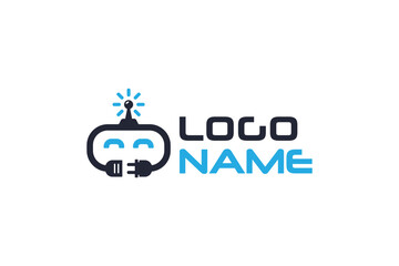 Robot Logo Design - Logo Design Template
