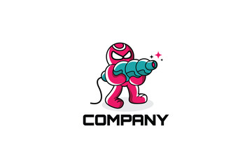 Robot Logo Design - Logo Design Template

