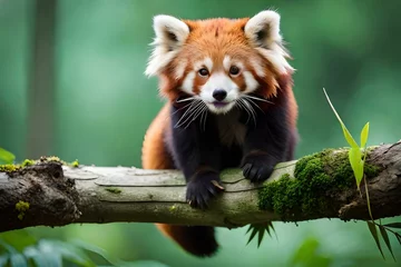 Fotobehang red panda in the forest © Ifra