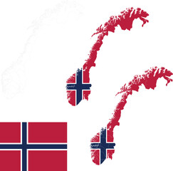 Norwegian Wonders: Vector Flags and Maps Collection