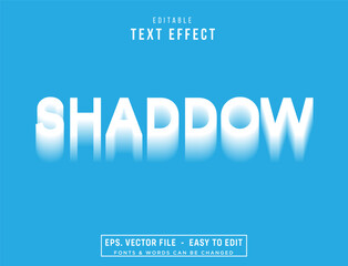 Editable text effect - Blur white blur shadow style