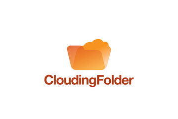 Folder Logo Design - Cloud Logo Design Template