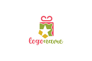 Gift Logo Design - Present Logo Design Template