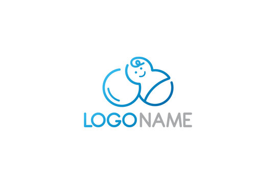Baby Logo Design - Cloud Logo Design Template