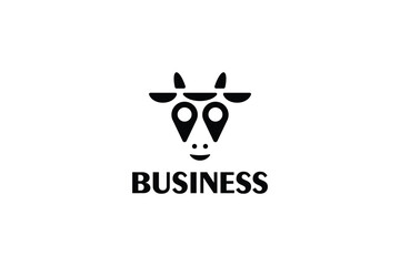 Locator Bull Logo Design - Animal Logo Design Template