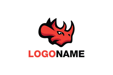 Rhino Logo Design Template - Rhinoceros Logo Design Template